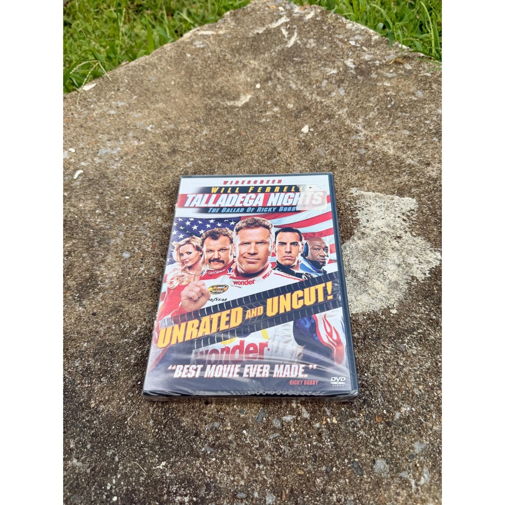 Talladega Nights The Ballad of Ricky Bobby DVD Unrated Uncut Will Ferrell NEW